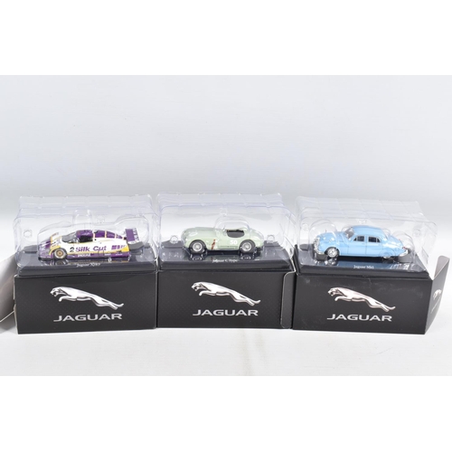 67 - THIRTY BOXED ATLAS EDITIONS JAGUAR MODEL VEHICLES, model numbers include 4 641 122, 4 641 112, 4 641... 