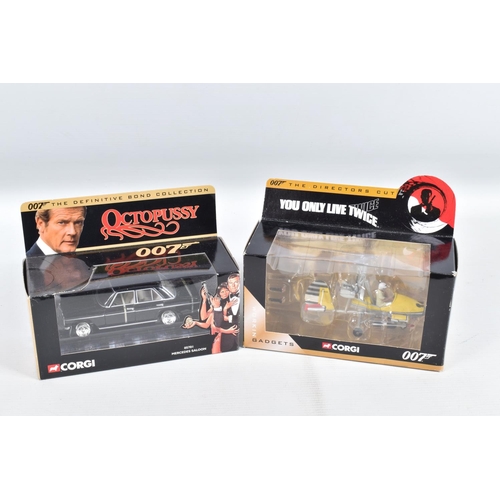 69 - TWO BOXES OF CORGI 007 MODEL VEHICLES AND OTHER MODELS, some Corgi models include 1:36 scale CC06803... 