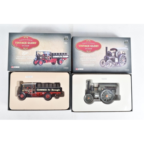 85 - THIRTEEN BOXED DIECAST CORGI VINTAGE GLORY OF STEAM MODELS, to include models numbers 80104, 80111, ... 