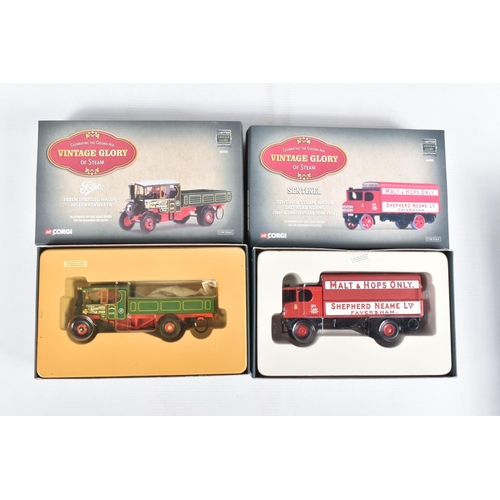 87 - TWELVE BOXED DIECAST 1/50 SCALE CORGI VINTAGE GLORY OF STEAM MODELS, to include model numbers 80003,... 