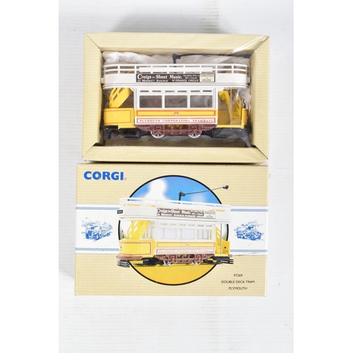 88 - SEVENTEEN BOXED CORGI CLASSIC DIECAST MODEL TRAMS, to include 8 of the Corgi Classic 40th Anniversar... 