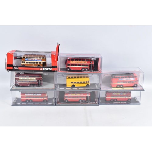 94 - SIXTEEN BOXED 1:76 SCALE CORGI LIMITED EDITION ORIGINAL OMNIBUS TROLLEYBUSES, to include a Q1  no. O... 