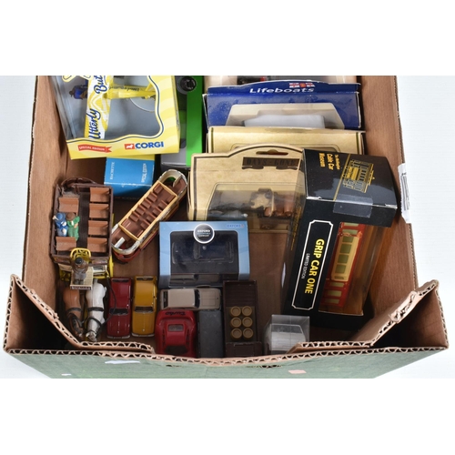 95 - A QUANTITY OF BOXED MODERN DIECAST VEHICLES AND MEMORABILIA, to include a collection of assorted Cor... 