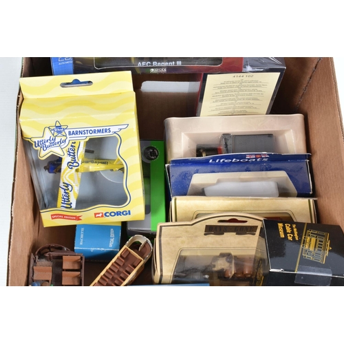 95 - A QUANTITY OF BOXED MODERN DIECAST VEHICLES AND MEMORABILIA, to include a collection of assorted Cor... 