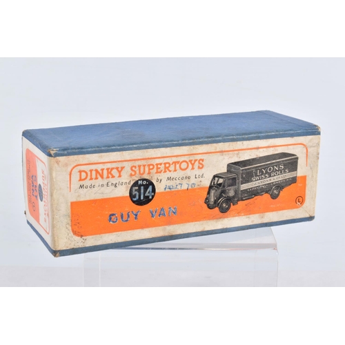 105 - THREE BOXED DINKY TOYS LORRY/TRUCK MODELS, all in playworn condition with paint loss, marking and we... 