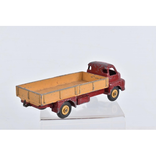 105 - THREE BOXED DINKY TOYS LORRY/TRUCK MODELS, all in playworn condition with paint loss, marking and we... 