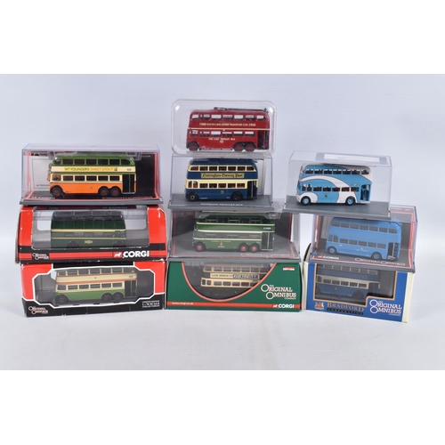 125 - NINETEEN BOXED  1:76 SCALE CORGI LIMITED EDITION ORIGINAL OMNIBUS TROLLEYBUSES, to include a BUT 964... 