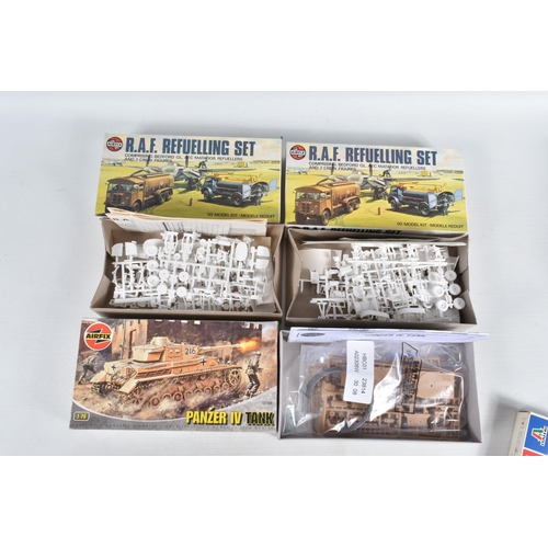 126 - A QUANTITY OF BOXED ASSORTED UNBUILT KITS OF VARIOUS SCALES, to include kits by Airfix, Hasegewa, He... 