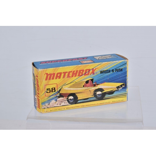 129 - SIX BOXED MATCHBOX SUPERFAST DIECAST MODEL VEHICLES, the first a no. 61 Blue Shark, blue body number... 