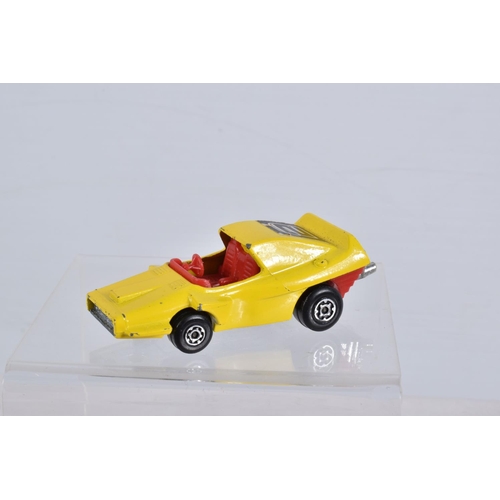 129 - SIX BOXED MATCHBOX SUPERFAST DIECAST MODEL VEHICLES, the first a no. 61 Blue Shark, blue body number... 