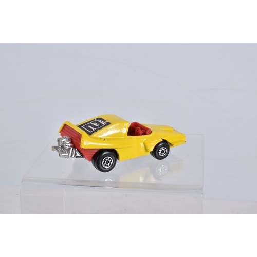 129 - SIX BOXED MATCHBOX SUPERFAST DIECAST MODEL VEHICLES, the first a no. 61 Blue Shark, blue body number... 