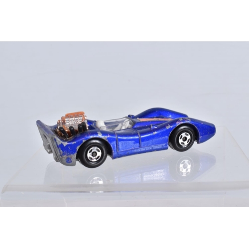 129 - SIX BOXED MATCHBOX SUPERFAST DIECAST MODEL VEHICLES, the first a no. 61 Blue Shark, blue body number... 