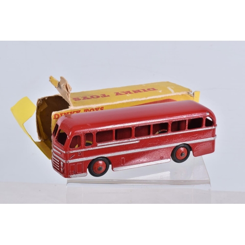 130 - A SLECTION OF BOXED DIECAST MODEL VEHICLES, to include a Dinky Toys 282 Duple Roadmaster Coach, red ... 