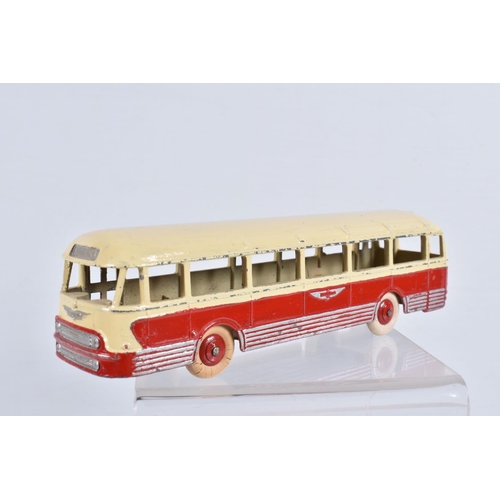 134 - FOUR UNBOXED FRENCH DINKY TOYS BUSES AND COACHES, Renault TN4H Paris Bus, No.29d, Somua-Panhard Pari... 