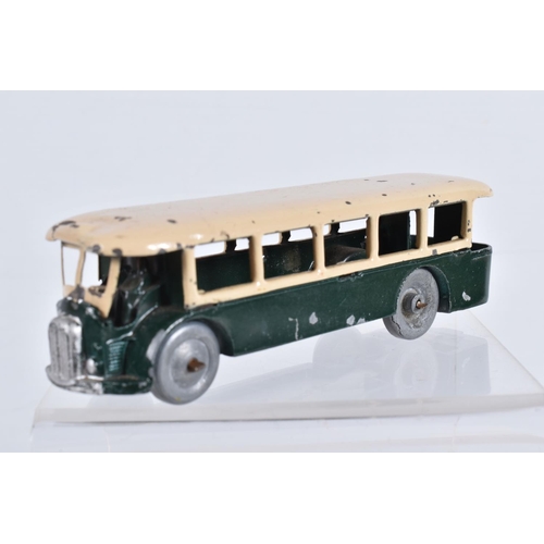 134 - FOUR UNBOXED FRENCH DINKY TOYS BUSES AND COACHES, Renault TN4H Paris Bus, No.29d, Somua-Panhard Pari... 