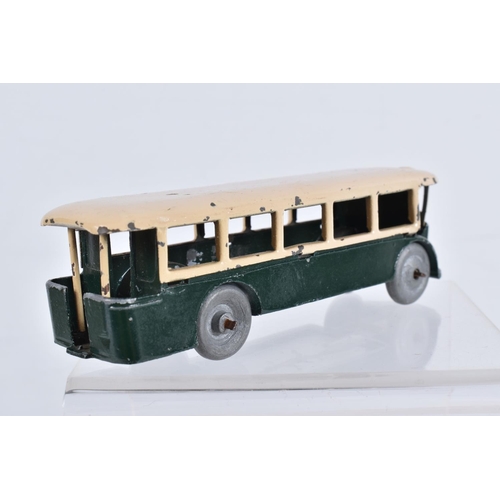 134 - FOUR UNBOXED FRENCH DINKY TOYS BUSES AND COACHES, Renault TN4H Paris Bus, No.29d, Somua-Panhard Pari... 