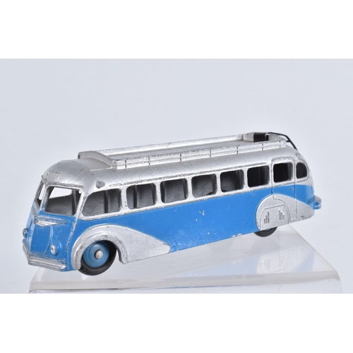 134 - FOUR UNBOXED FRENCH DINKY TOYS BUSES AND COACHES, Renault TN4H Paris Bus, No.29d, Somua-Panhard Pari... 