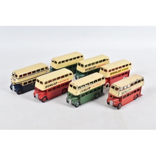 136 - A QUANTITY OF ASSORTED DINKY TOYS 29c/290 DOUBLE DECKER BUSES, mixture of all three types of radiato... 