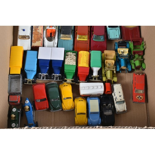 146 - A QUANTITY OF UNBOXED AND ASSORTED PLAYWORN DIECAST VEHICLES, to include Lone Star Roadmasters Rambl... 