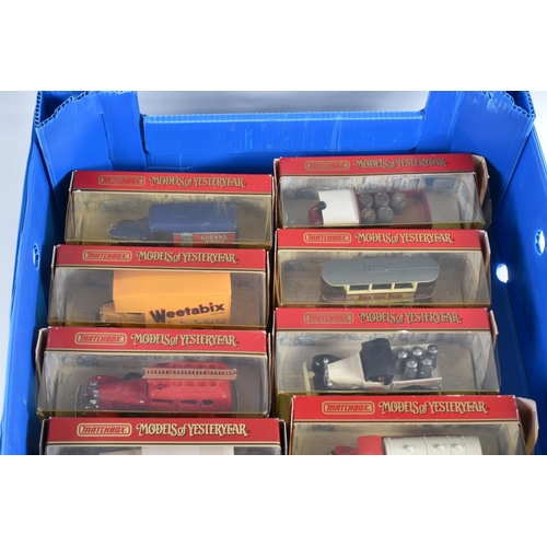 148 - THREE TRAYS CONTAINING A LARGE QUANTITY OF MATCHBOX MODELS OF YESTERYEAR MODEL VEHICLES, some models... 