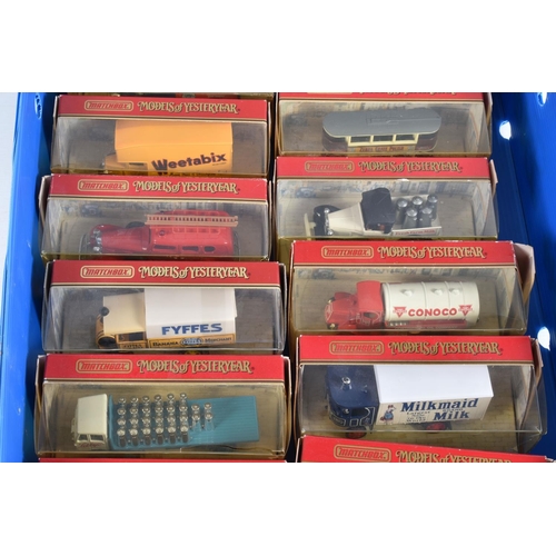 148 - THREE TRAYS CONTAINING A LARGE QUANTITY OF MATCHBOX MODELS OF YESTERYEAR MODEL VEHICLES, some models... 