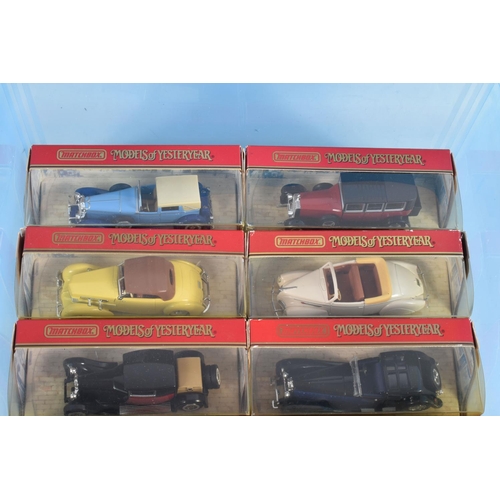 148 - THREE TRAYS CONTAINING A LARGE QUANTITY OF MATCHBOX MODELS OF YESTERYEAR MODEL VEHICLES, some models... 