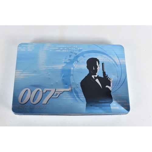 151 - TWO TINS OF G E FABBRI JAMES BOND SPY CARDS TRADING CARDS, partwork series from 2008, contents not c... 