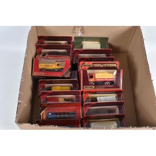 153 - THREE BOXES OF MATCHBOX MODELS OF YESTERYEAR, some models are in their original boxes and others hav... 