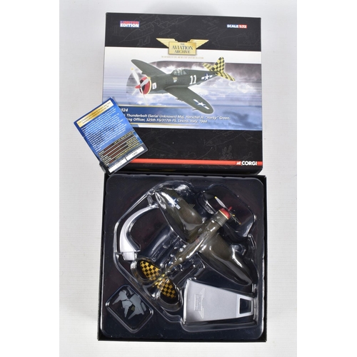 155 - THREE BOXED LIMITED EDITION 1/72 SCALE CORGI AVIATION ARCHIVE DIECAST MODEL AIRCRAFTS, the first is ... 