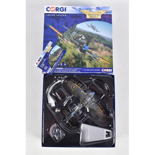 157 - THREE BOXED LIMITED EDITION 1/72 SCALE CORGI AVIATION ARCHIVE DIECAST MODEL ARICRAFTS, the first is ... 