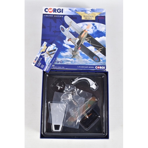 157 - THREE BOXED LIMITED EDITION 1/72 SCALE CORGI AVIATION ARCHIVE DIECAST MODEL ARICRAFTS, the first is ... 