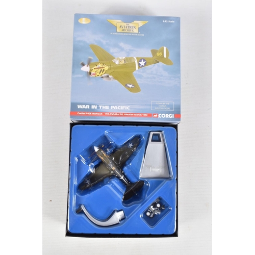 162 - FIVE BOXED LIMITED EDITION 1/72 SCALE CORGI AVIATION ARCHIVE DIECAST MODEL AIRCRAFTS, the first a F4... 