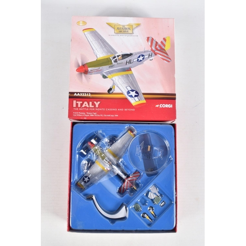 163 - FOUR BOXED LIMITED EDITION 1/72 SCALE CORGI AVIATION ARCHIVE DIECAST MODEL AIRCRAFTS, the first is a... 