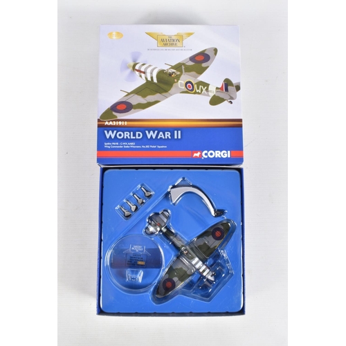 164 - FOUR BOXED LIMITED EDITION 1/72 SCALE CORGI AVIATION ARCHIVE DIECAST MODEL AIRCRAFTS, the first is a... 