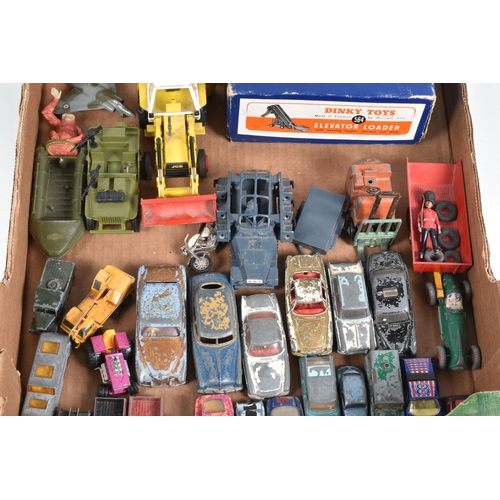 169 - A QUANTITY OF UNBOXED AND ASSORTED PLAYWORN DIECAST VEHICLES, to include Spot-On Armstrong Siddeley ... 