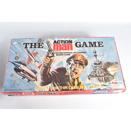 173 - A QUANTITY OF BOARD GAMES AND CONSTRUCTION SETS, to include a boxed Palitoy The Action Man Game, num... 