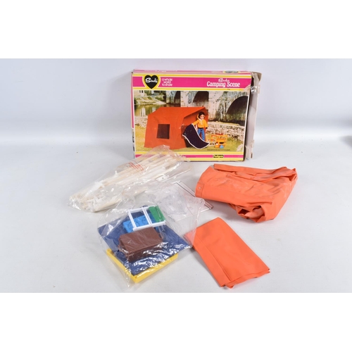 179 - A QUANTITY OF ASSORTED PEDIGREE AND HASBRO SINDY CARAVAN AND CAMPING RELATED ITEMS, boxed sets to in... 