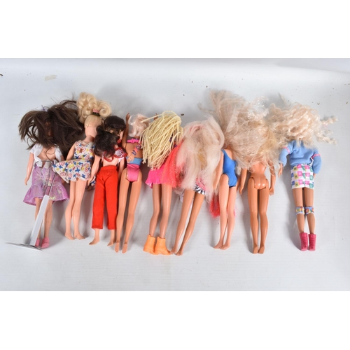 182 - A LARGE QUANTITY OF ASSORTED LOOSE SINDY DOLLS, various eras, majority 1970's./1980's marked 'Sindy'... 