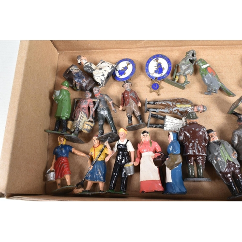 187 - A SMALL QUANTITY OF CADBURY COCOCUB FIGURES, with two Cococub badges including one with the V star i... 