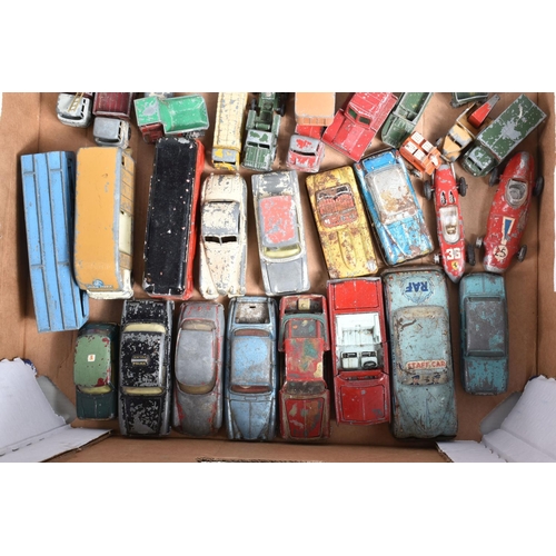 193 - A QUANTITY OF UNBOXED AND ASSORTED PLAYWORN DIECAST VEHICLES, to include Corgi, including Austin Cam... 