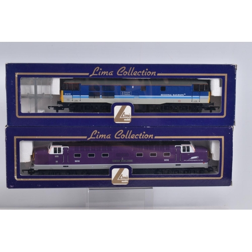 195 - TWO BOXED OO GAUGE LIMA COLLECTION MODEL RAILWAY LOCOMOTIVES, to include a Class 31 Diesel no. 31410... 