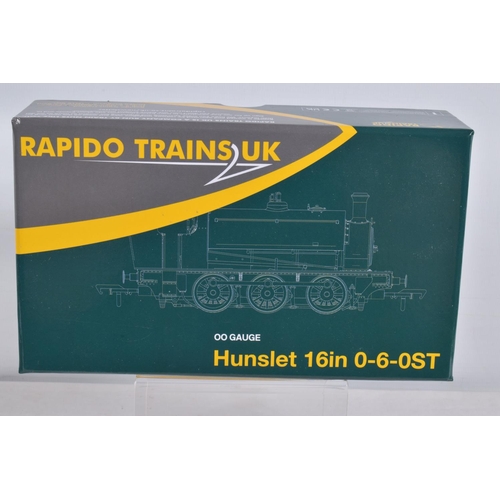 198 - A BOXED OO GAUGE RAPIDO TRAINS UK LOCOMOTIVE Hunslet 16   0-3-0ST no.3783 'Holly Bank no. 3' in NCB ... 