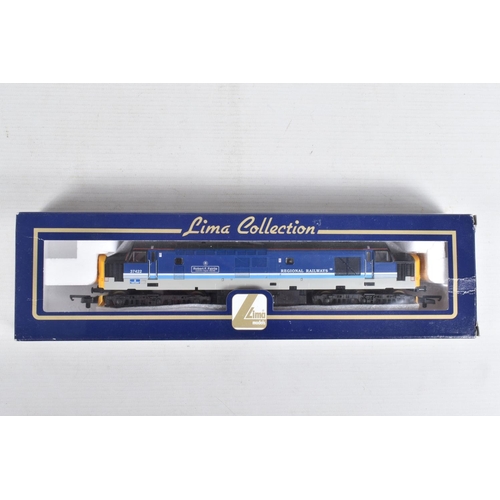 219 - THREE BOXED OO GAUGE LIMA MODEL RAILWAY LOCOMOTIVES, to include a Class 37, no. 37420 'The Scottish ... 