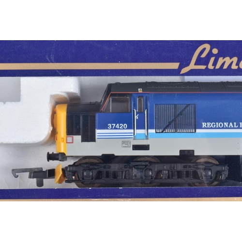 219 - THREE BOXED OO GAUGE LIMA MODEL RAILWAY LOCOMOTIVES, to include a Class 37, no. 37420 'The Scottish ... 