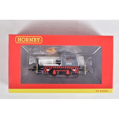 226 - A BOXED OO GAUGE HORNBY MODEL RAILWAY DIESEL SHUNTER, 0-4-0 'Sentinel', 'Chiaki Ueda' in Hitachi Rai... 