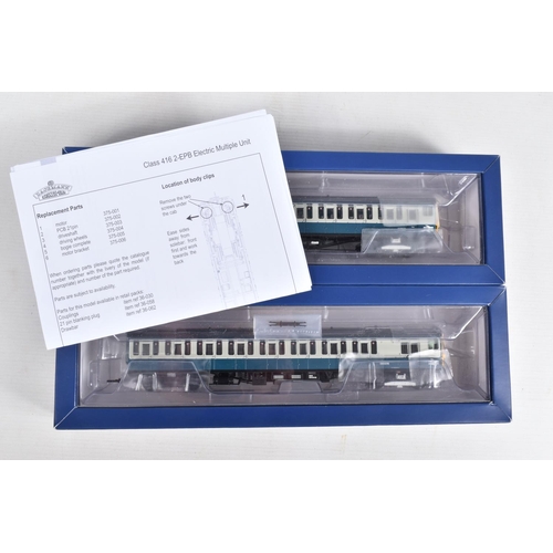 262 - A BOXED OO GAUGE BACHMANN BRANCHLINE MODEL RAILWAY TWO CAR PACK, Class 416, 2-EPB, running no. 6262 ... 