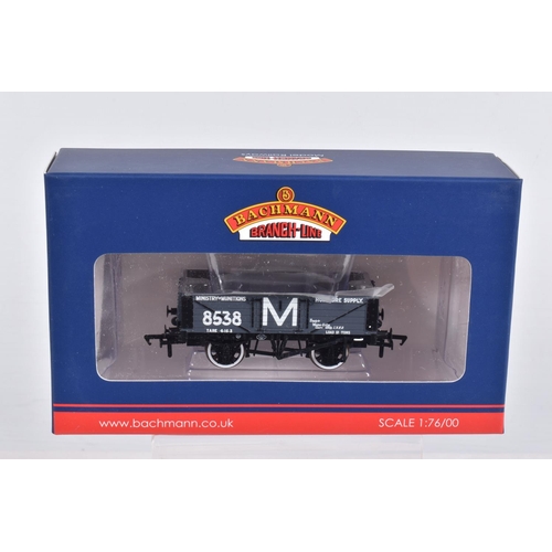 307 - NINE BOXED OO GAUGE BACHMANN BRANCHLINE MODEL RAILWAY ROLLING STOCK, to include a 12T BR Plywood Fru... 