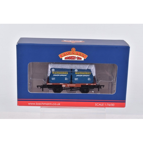 308 - SEVEN BOXED OO GAUGE BACHMANN BRANCHLINE MODEL RAILWAYS ROLLING STOCK, to include two of the Conflat... 