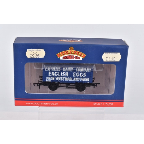 308 - SEVEN BOXED OO GAUGE BACHMANN BRANCHLINE MODEL RAILWAYS ROLLING STOCK, to include two of the Conflat... 