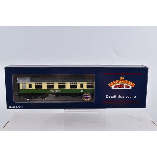 323 - FOUR BOXED OO GAUGE BACHMANN BRANCHLINE MODEL RAILWAY COACHES, to include  a  Mark I  TSO 'West High... 